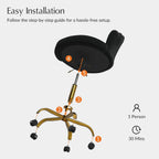 Swivel Office Chair Armless Desk Height Adjustable Rolling