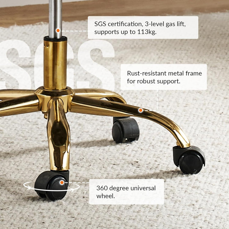 Swivel Office Chair Armless Desk Height Adjustable Rolling