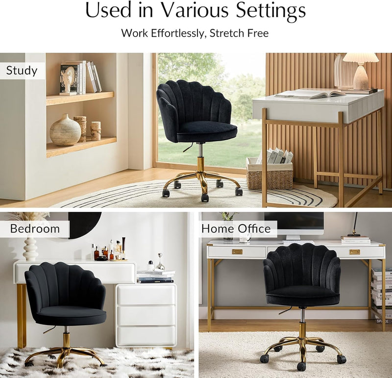 Swivel Office Chair Armless Desk Height Adjustable Rolling