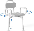 Swivel Shower Chair with Rotating Bath for Inside