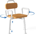 Swivel Shower Chair with Rotating Bath for Inside