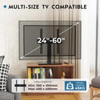 Swivel TV Stand with Bracket for 24-60 Inch