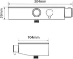 Swpbdivchr Push Button Mixer-Chrome