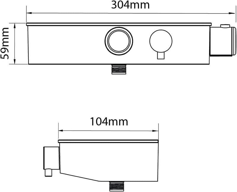 Swpbdivchr Push Button Mixer-Chrome