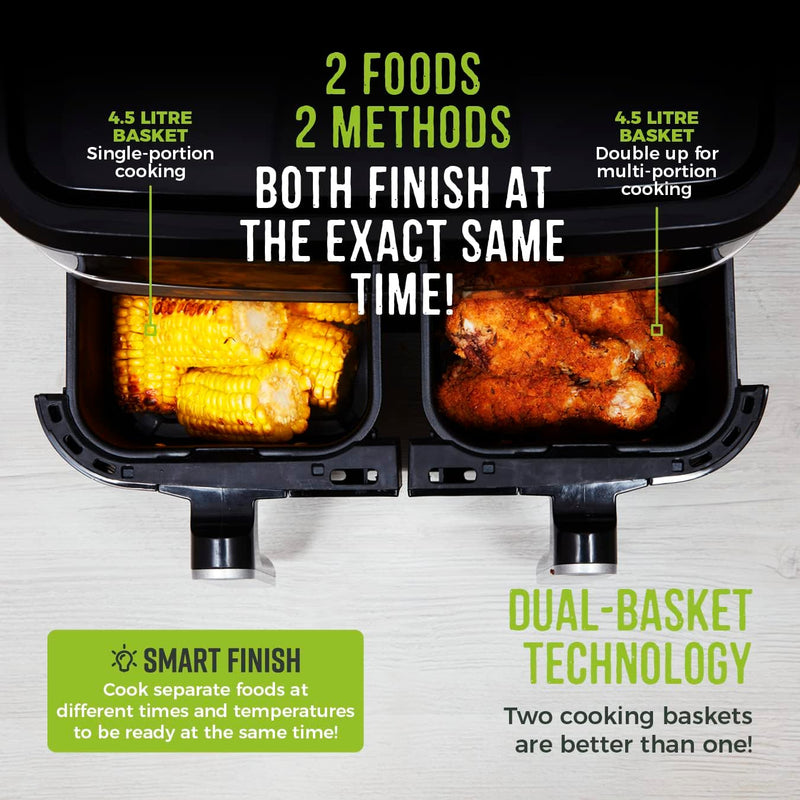 T17088 Vortx 9L Dual Basket Air Fryer