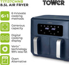 T17137wht Vortx 8.5L Dual Basket Air Fryer