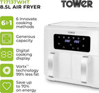T17137wht Vortx 8.5L Dual Basket Air Fryer