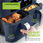 T17137wht Vortx 8.5L Dual Basket Air Fryer