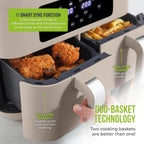 T17137wht Vortx 8.5L Dual Basket Air Fryer