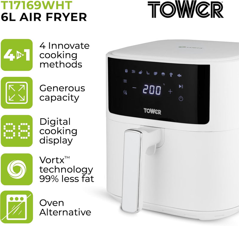 T17169msh Vortx Air Fryer with Digital Control Panel