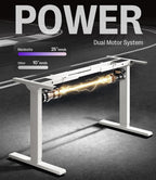 T2 Standing Desk Frame Dual Motor Electric Legs