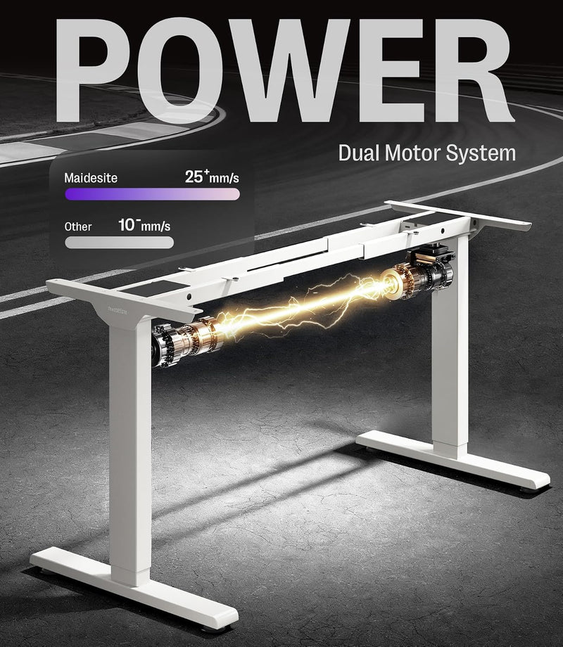 T2 Standing Desk Frame Dual Motor Electric Legs