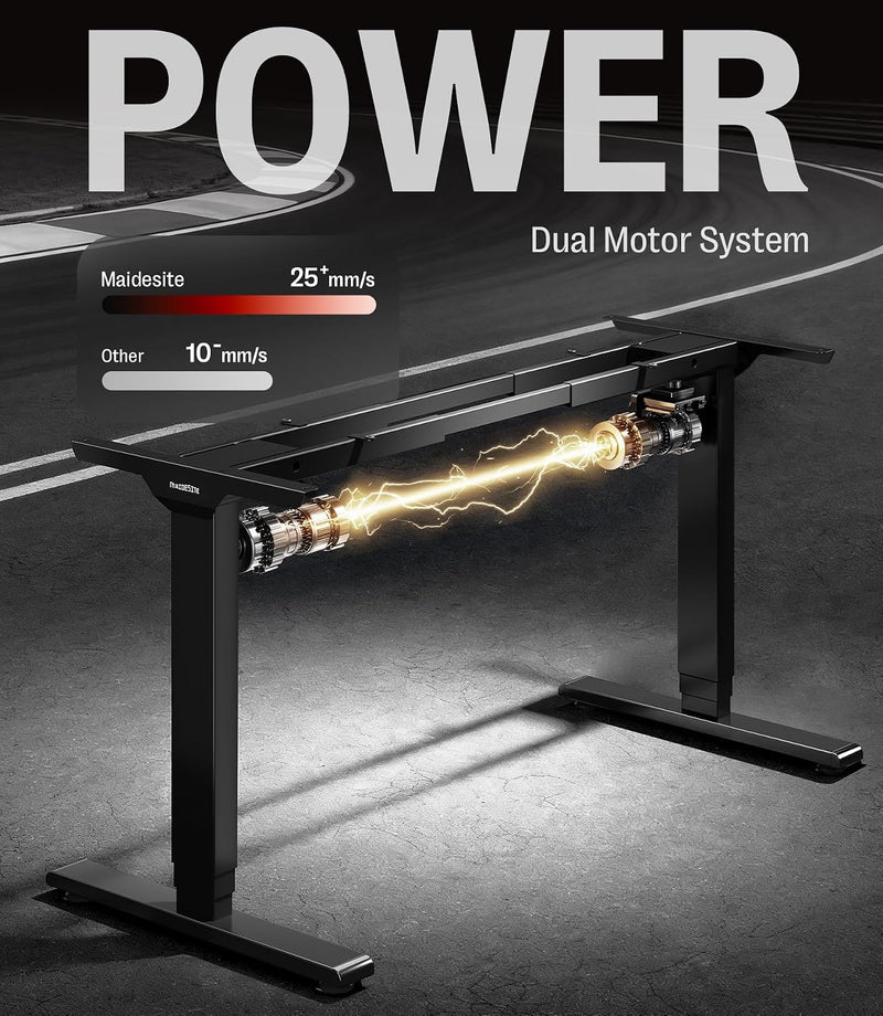 T2 Standing Desk Frame Dual Motor Electric Legs