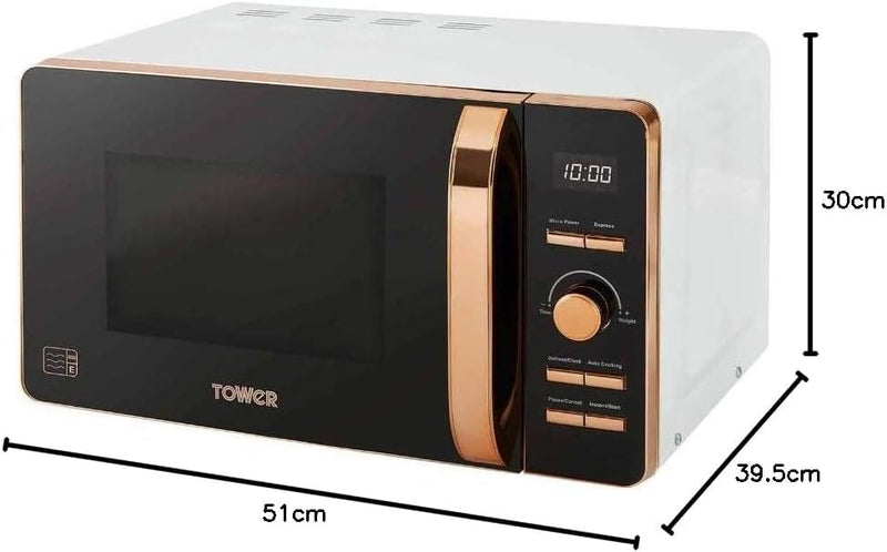 T24020 Manual Microwave with 30-Minute Timer and 6