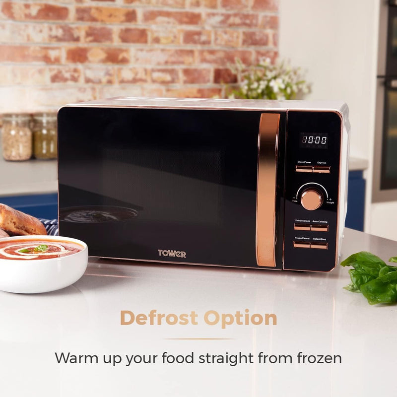 T24020 Manual Microwave with 30-Minute Timer and 6