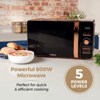 T24020 Manual Microwave with 30-Minute Timer and 6