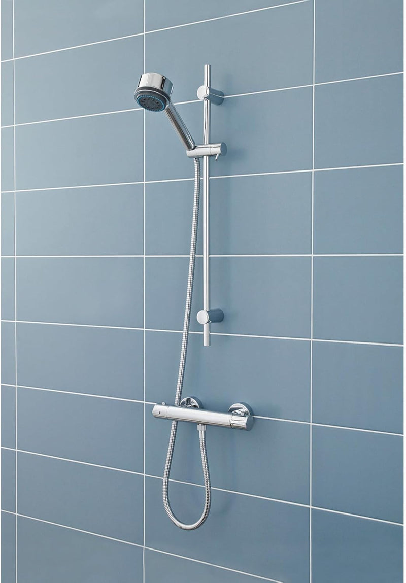 T33 Chrome Thermostatic Shower Mixer Bar Valve