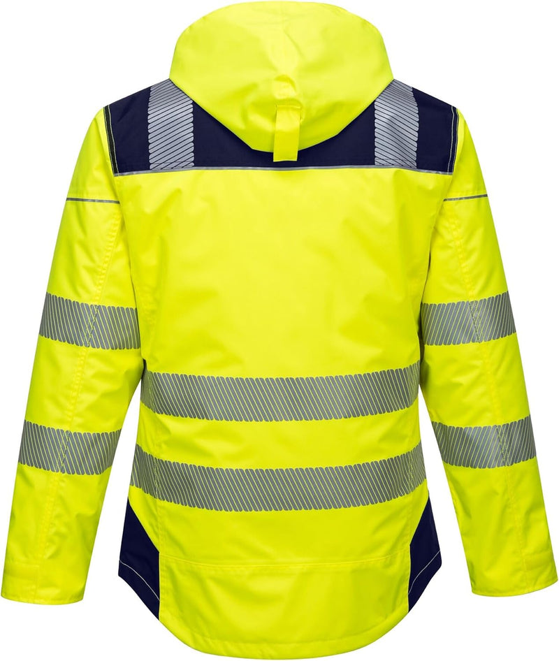 T400 Hi-Vis Waterproof Hooded Work Jacket Thermal