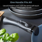 T800200 Cookware Set with Ceramic Coating Stackable Design (13 Piece)