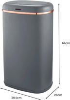 T838010pnk Cavaletto Square Sensor Bin 58L and Rose