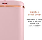 T838010pnk Cavaletto Square Sensor Bin 58L and Rose