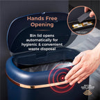 T838010pnk Cavaletto Square Sensor Bin 58L and Rose