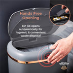 T838010pnk Cavaletto Square Sensor Bin 58L and Rose