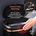 T838010pnk Cavaletto Square Sensor Bin 58L and Rose