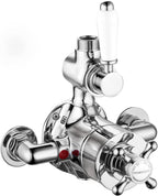 T87 Single Shower Unit Outlet Twin Thermostatic Valve
