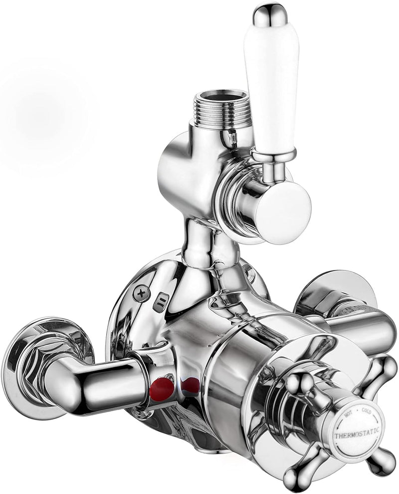T87 Single Shower Unit Outlet Twin Thermostatic Valve