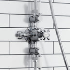 T87 Single Shower Unit Outlet Twin Thermostatic Valve