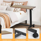 Table Adjustable Height Hospital Bed with Lockable Wheels
