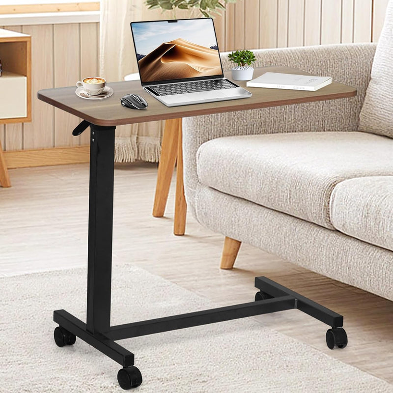 Table Adjustable Height Hospital Bed with Lockable Wheels