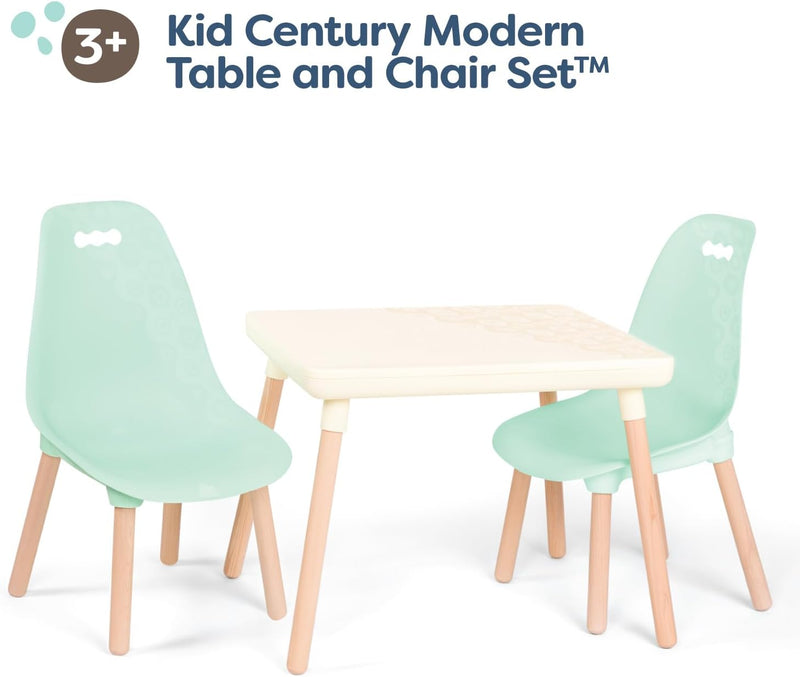 Table and Chair Set Kid Century Modern Mint