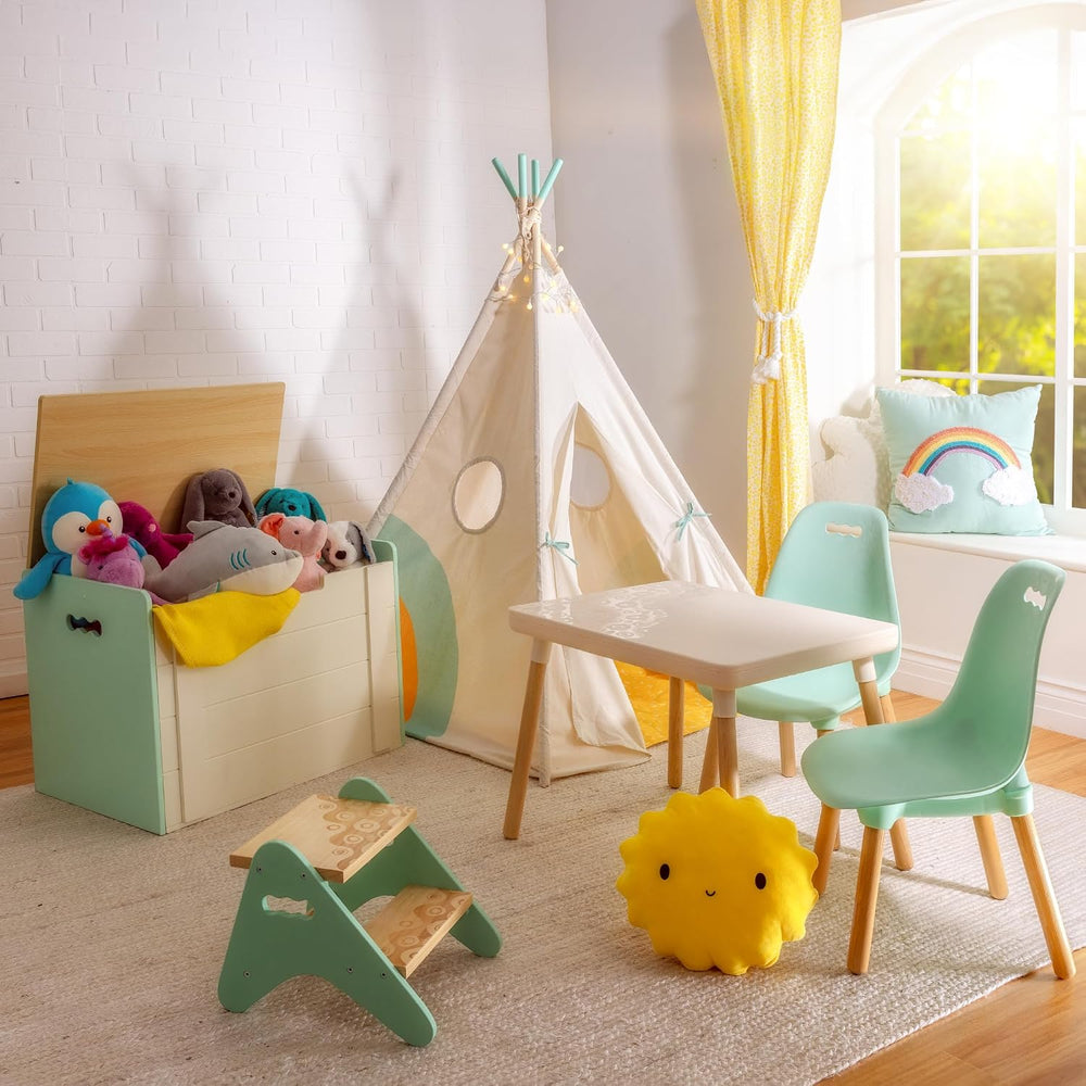 Table and Chair Set Kid Century Modern Mint