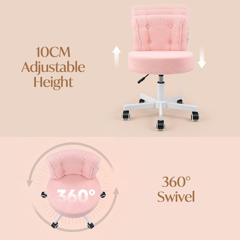 Table Chair Makeup Desk for Bedroom Teddy