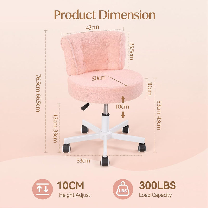 Table Chair Makeup Desk for Bedroom Teddy