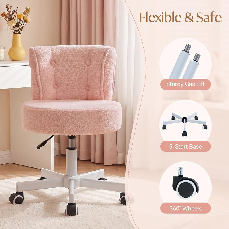 Table Chair Makeup Desk for Bedroom Teddy