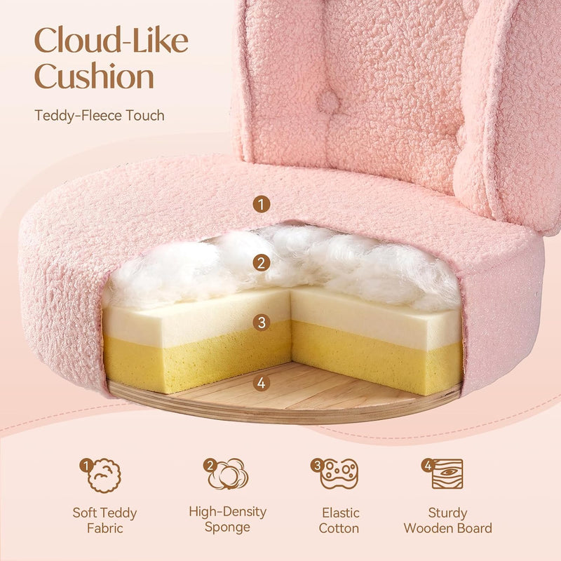 Table Chair Makeup Desk for Bedroom Teddy