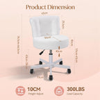 Table Chair Makeup Desk for Bedroom Teddy