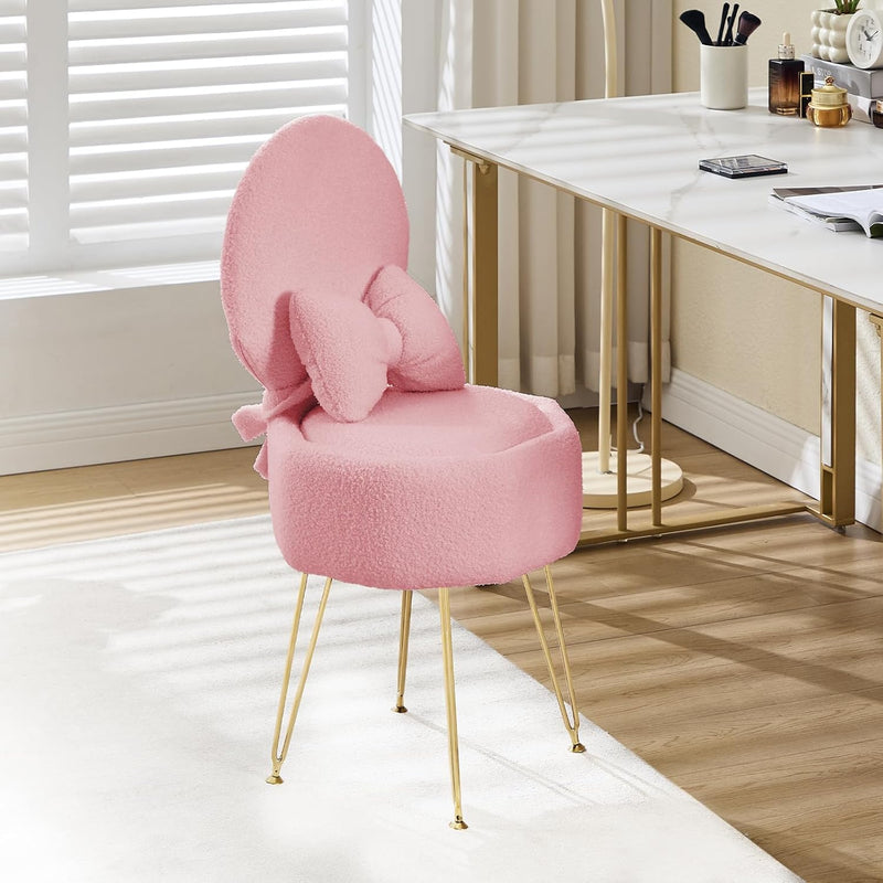 Table Chair with Stroage Space Vanity