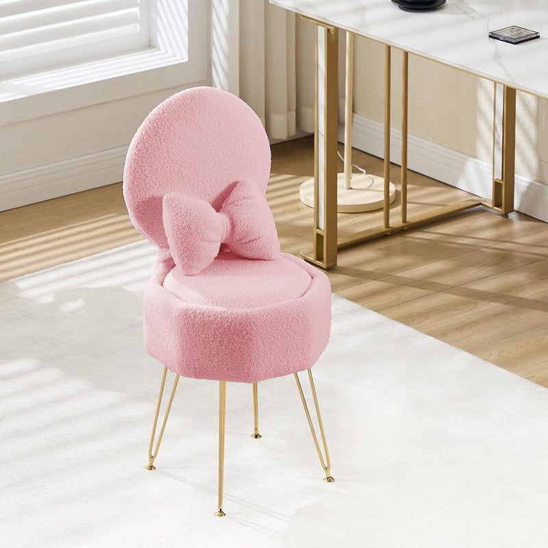 Table Chair with Stroage Space Vanity