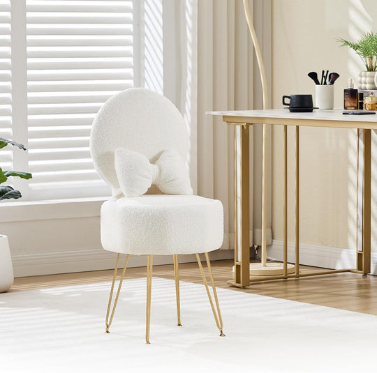 Table Chair with Stroage Space Vanity