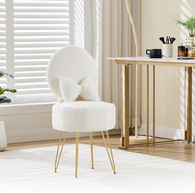 Table Chair with Stroage Space Vanity