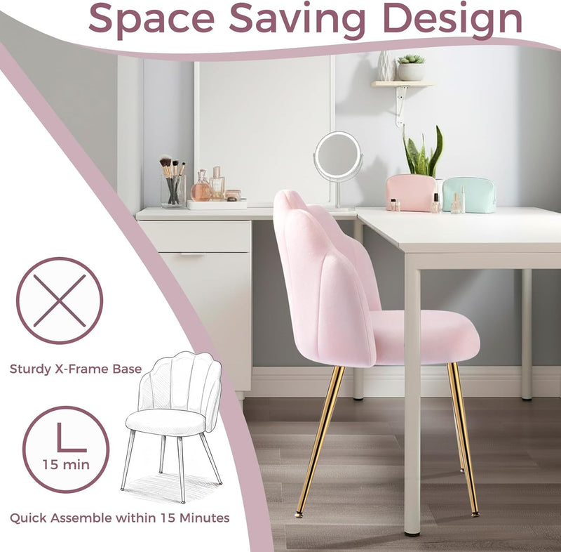 Table Chair with Back Legs Shell for Bedroom