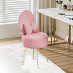 Table Chair with Pillow Vanity Hidden Storage Foldable