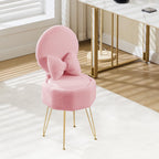 Table Chair with Pillow Vanity Hidden Storage Foldable