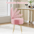 Table Chair with Pillow Vanity Hidden Storage Foldable