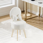 Table Chair with Pillow Vanity Hidden Storage Foldable