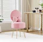 Table Chair with Pillow Vanity Hidden Storage Foldable